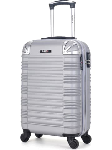 BlueStar Hardcase-trolley "Lima" grijs - (B)35 x (H)55 x (D)21 cm