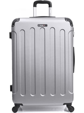 BlueStar Hardcase-trolley "Madrid" grijs - (B)33 x (H)50 x (D)21 cm