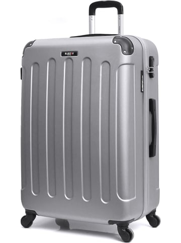 BlueStar Hardcase-trolley "Madrid" grijs - (B)33 x (H)50 x (D)21 cm