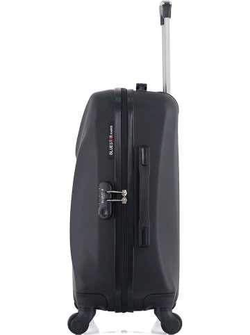 BlueStar Hardcase-Trolley "Garibaldi" in Schwarz  - (B)35 x (H)55 x (T)21 cm