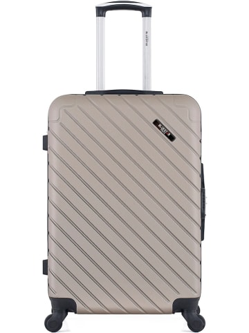 BlueStar Hardcase-trolley "Cite" beige - (B)41 x (H)65 x (D)26 cm
