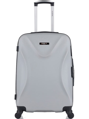 BlueStar Hardcase-trolley "Garibaldi" grijs - (B)41 x (H)65 x (D)26 cm