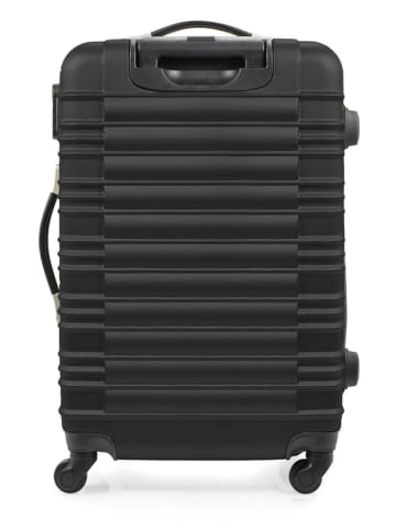 BlueStar Hardcase-trolley "Lima" zwart - (B)41 x (H)65 x (D)26 cm