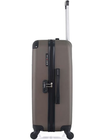 BlueStar Hardcase-Trolley "Opera" in Braun - (B)41 x (H)65 x (T)26 cm