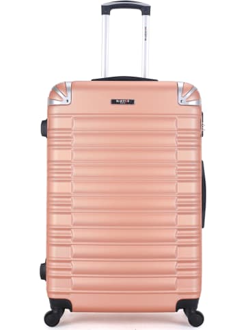BlueStar Hardcase-trolley "Lima" roségoudkleurig - (B)41 x (H)65 x (D)26 cm