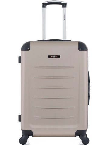 BlueStar Hardcase-trolley "Opera" beige - (B)41 x (H)65 x (D)26 cm