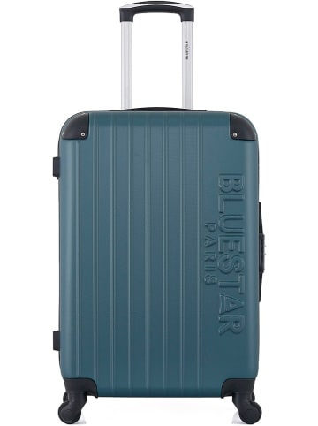 BlueStar Hardcase-Trolley "Bucarest" in Petrol - (B)41 x (H)65 x (T)26 cm