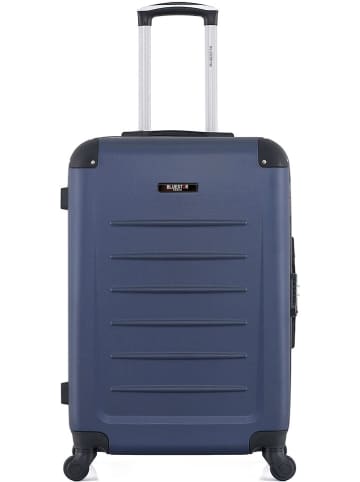 BlueStar Hardcase-trolley "Opera" donkerblauw - (B)41 x (H)65 x (D)26 cm