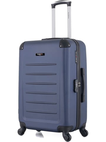 BlueStar Hardcase-Trolley "Opera" in Dunkelblau - (B)41 x (H)65 x (T)26 cm