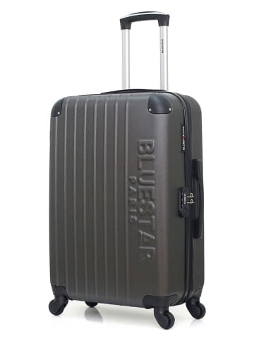 BlueStar Hardcase-trolley "Bucarest" antraciet - (B)40 x (H)57 x (D)25 cm