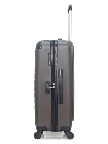 BlueStar Hardcase-Trolley "Bucarest" in Anthrazit - (B)40 x (H)57 x (T)25 cm
