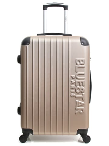 BlueStar Hardcase-trolley "Bucarest" champagnekleurig - (B)40 x (H)57 x (D)25 cm