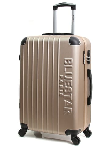 BlueStar Hardcase-Trolley "Bucarest" in Champagner - (B)40 x (H)57 x (T)25 cm