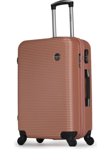 BlueStar Walizka "London" w kolorze różowozłotym - 41 x 60 x 26 cm