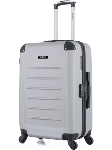BlueStar Hardcase-Trolley "Opera" in Grau - (B)41 x (H)65 x (T)26 cm