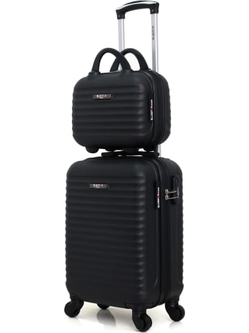 BlueStar 2tlg. Hardcase-Trolleyset "Brazilia-H" in Schwarz