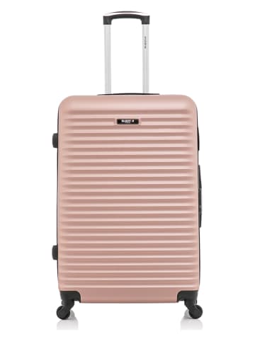 BlueStar Walizka "Brazilia" w kolorze jasnoróżowym - 47 x 75 x 29 cm