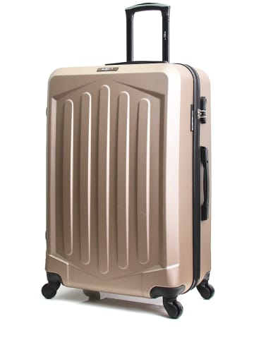 BlueStar Walizka "Hagen" w kolorze kremowym - 48 x 70 x 30 cm