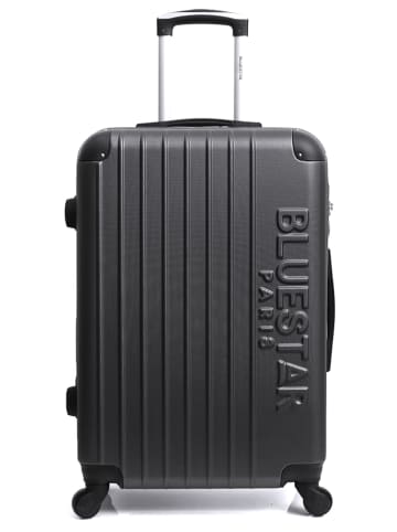 BlueStar Hardcase-Trolley "Bucarest" in Schwarz - (B)48 x (H)69 x (T)28 cm