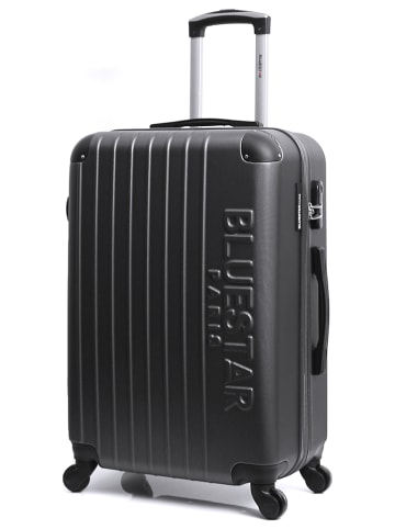 BlueStar Hardcase-trolley "Bucarest" zwart - (B)48 x (H)69 x (D)28 cm