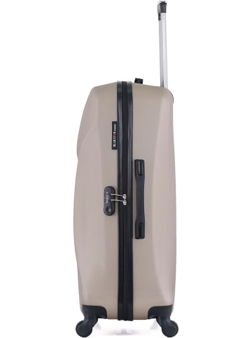 BlueStar Hardcase-trolley "Garibaldi" beige - (B)47 x (H)75 x (D)29 cm