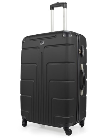 BlueStar Hardcase-Trolley "Ottawa" in Schwarz - (B)46 x (H)68 x (T)28 cm