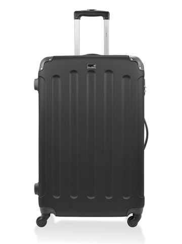 BlueStar Hardcase-trolley "Madrid" zwart - (B)47 x (H)75 x (D)28 cm