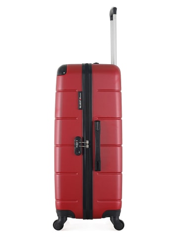 BlueStar Hardcase-trolley "Ottawa" rood - (B)47 x (H)75 x (D)29 cm