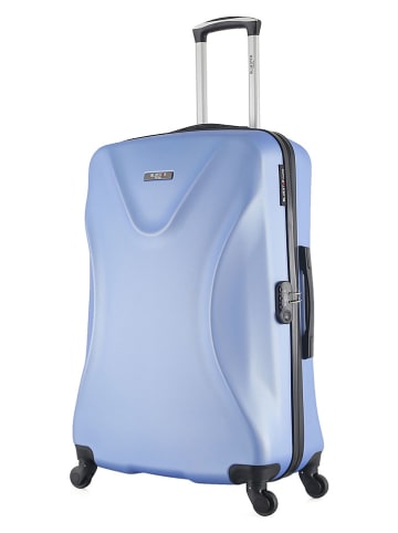 BlueStar Walizka "Garibaldi" w kolorze błękitnym - 47 x 75 x 29 cm