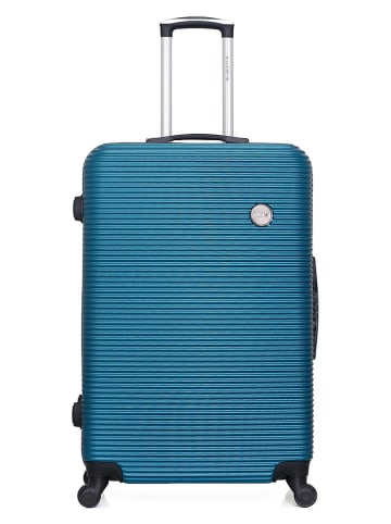 BlueStar Hardcase-trolley "London" turquoise - (B)47 x (H)70 x (D)29 cm