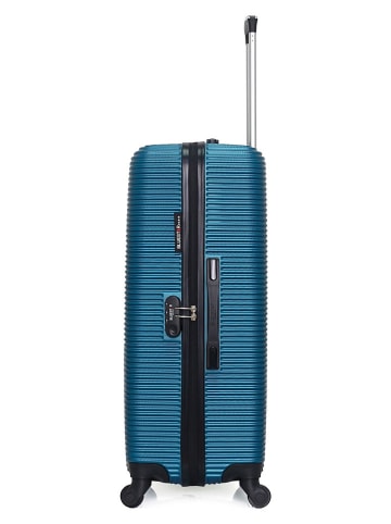 BlueStar Walizka "London" w kolorze turkusowym - 47 x 70 x 29 cm