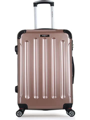 BlueStar Walizka "Tunis" w kolorze różowozłotym - 47 x 75 x 29 cm