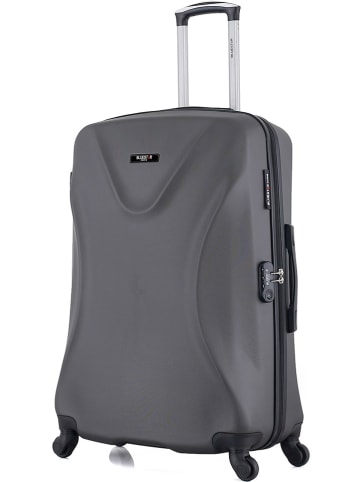 BlueStar Hardcase-trolley "Garibaldi" antraciet - (B)47 x (H)75 x (D)29 cm