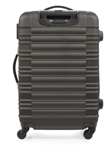 BlueStar Hardcase-trolley "Lima" donkergrijs - (B)47 x (H)75 x (D)29 cm