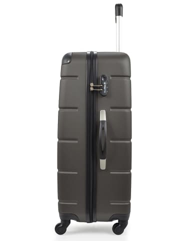 BlueStar Hardcase-Trolley "Ottawa" in Dunkelgrau - (B)46 x (H)68 x (T)28 cm
