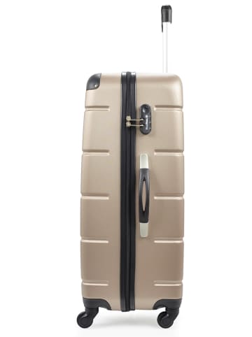BlueStar Hardcase-Trolley "Ottawa" in Champagner - (B)46 x (H)68 x (T)28 cm