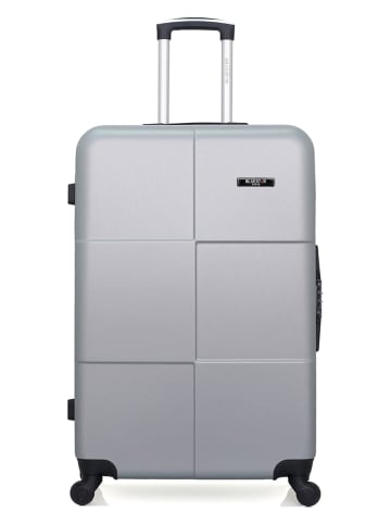 BlueStar Hardcase-Trolley "Miami" in Silber - (B)47 x (H)95 x (T)29 cm