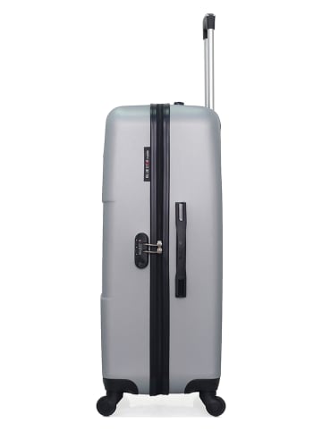 BlueStar Walizka "Miami" w kolorze srebrnym - 47 x 95 x 29 cm