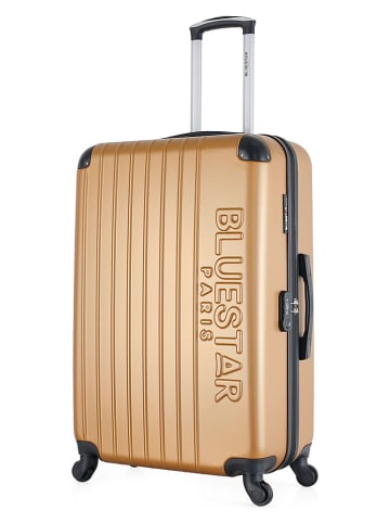 BlueStar Hardcase-Trolley "Bucarest" - (B)47 x (H)75 x (T)29 cm in Gold