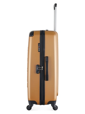 BlueStar Walizka "Bucarest" w kolorze złotym - 47 x 75 x 29 cm