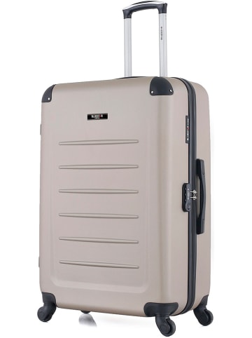 BlueStar Hardcase-Trolley "Opera" in Beige - (B)47 x (H)75 x (T)29 cm