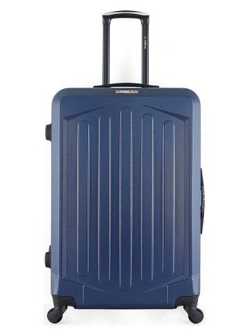 BlueStar Hardcase-trolley "Hagen" donkerblauw - (B)48 x (H)70 x (D)30 cm