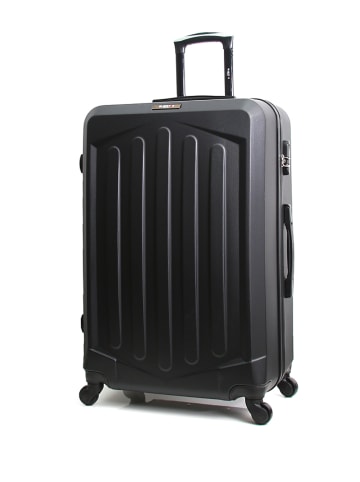 BlueStar Hardcase-Trolley "Hagen" in Schwarz - (B)48 x (H)70 x (T)30 cm