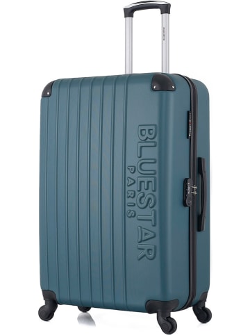 BlueStar Hardcase-trolley "Bucarest" petrol - (B)47 x (H)75 x (D)29 cm