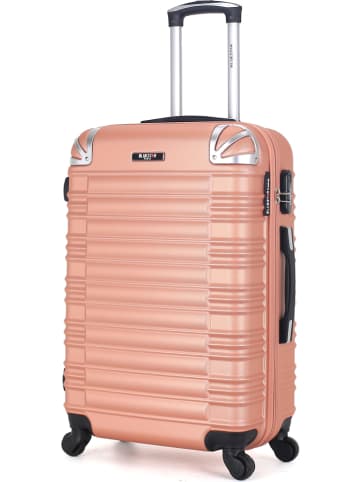BlueStar Hardcase-trolley "Lima roségoudkleurig - (B)47 x (H)75 x (D)29 cm