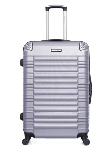 BlueStar Hardcase-Trolley "Lima" in Grau - (B)47 x (H)75 x (T)29 cm