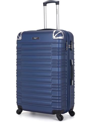 BlueStar Hardcase-Trolley "Lima" in Blau - (B)47 x (H)75 x (T)29 cm