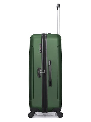 BlueStar Hardcase-Trolley "Napoli"- (B)47 x (H)75 x (T)29 cm in Grün