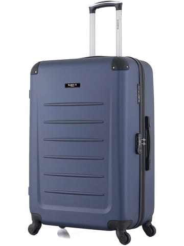BlueStar Hardcase-Trolley "Opera" in Blau - (B)47 x (H)75 x (T)29 cm