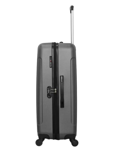 BlueStar Hardcase-Trolley "Napoli" in Grau - (B)47 x (H)75 x (T)29 cm